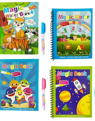 Magic Water Coloring Books Unlimited Fun with Drawing Reusable Water-Reveal Activity Pad